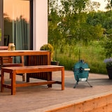 thumbnail of Relaxdays Kamado Grill, Ø 32 cm, Keramikgrill mit Thermometer bis 450°C, BBQ, Grillen, Kochen & Backen, Smoker, grün