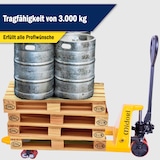 thumbnail of Handhubwagen 3000kg Gabelhubwagen Hubwagen Palettenwagen PU Tandem Hartgummi NEU