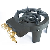 thumbnail of Rechaud TRAITEUR à gaz fonte 9.8 KW 4 pieds 3 robinets Puissant et Stable TRIGLAV