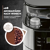 thumbnail of Barista Kaffeemaschine mit Mahlwerk inkl. Glaskanne - 12 Tassen für Bohnen & Pulver - 1.5l Kaffeekanne - 900W Edelstahl/Schwarz