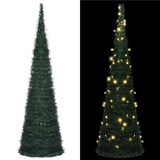 thumbnail of vidaXL Kunstkerstboom met verlichting pop-up 150 cm groen