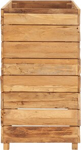 thumbnail of vidaXL Hochbeet 100x40x72 cm Teak Altholz und Stahl