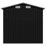 thumbnail of vidaXL Gartenschuppen Anthrazit Stahl 204 x 132 x 186 cm