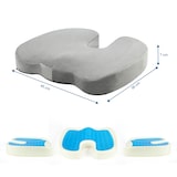 thumbnail of Zitkussen MEDISIT VIII anti-slip en ademend schuim / gel velours grijs hjh OFFICE