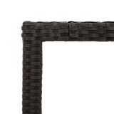 thumbnail of vidaXL Gartentisch mit Holzplatte Schwarz 90x90x75 cm Poly Rattan