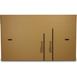 thumbnail of Fahrradkarton (1600 x 200 x 800 mm) – doppelwellig, mit Packband-Versandkarton für Fahrräder