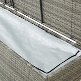 thumbnail of vidaXL Tuinbox 200x50x60 cm poly rattan grijs