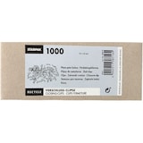 thumbnail of 20000 Verschluss-Clips, drahtverstärktes Papier 3,3 cm x 0,8 cm x 0,1 cm rot/weiss