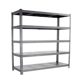 thumbnail of SimonRack Industrieregal, 2000x2400x450 mm, 400 kg am Biegepunkt, 5 Metallböden, Garagenregal, Grau/Verzinkt- Simonforte