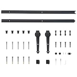 thumbnail of vidaXL Schiebetür Braun 100 x 208 cm Massivholz Kiefer