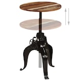 thumbnail of Table de bar Bois de récupération massif 60x(76-110) cm Modèle Zenith Vision
