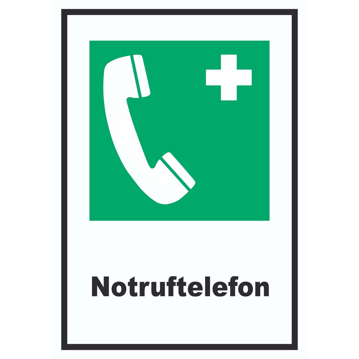 Notruftelefon A3 (297x420mm) Schild