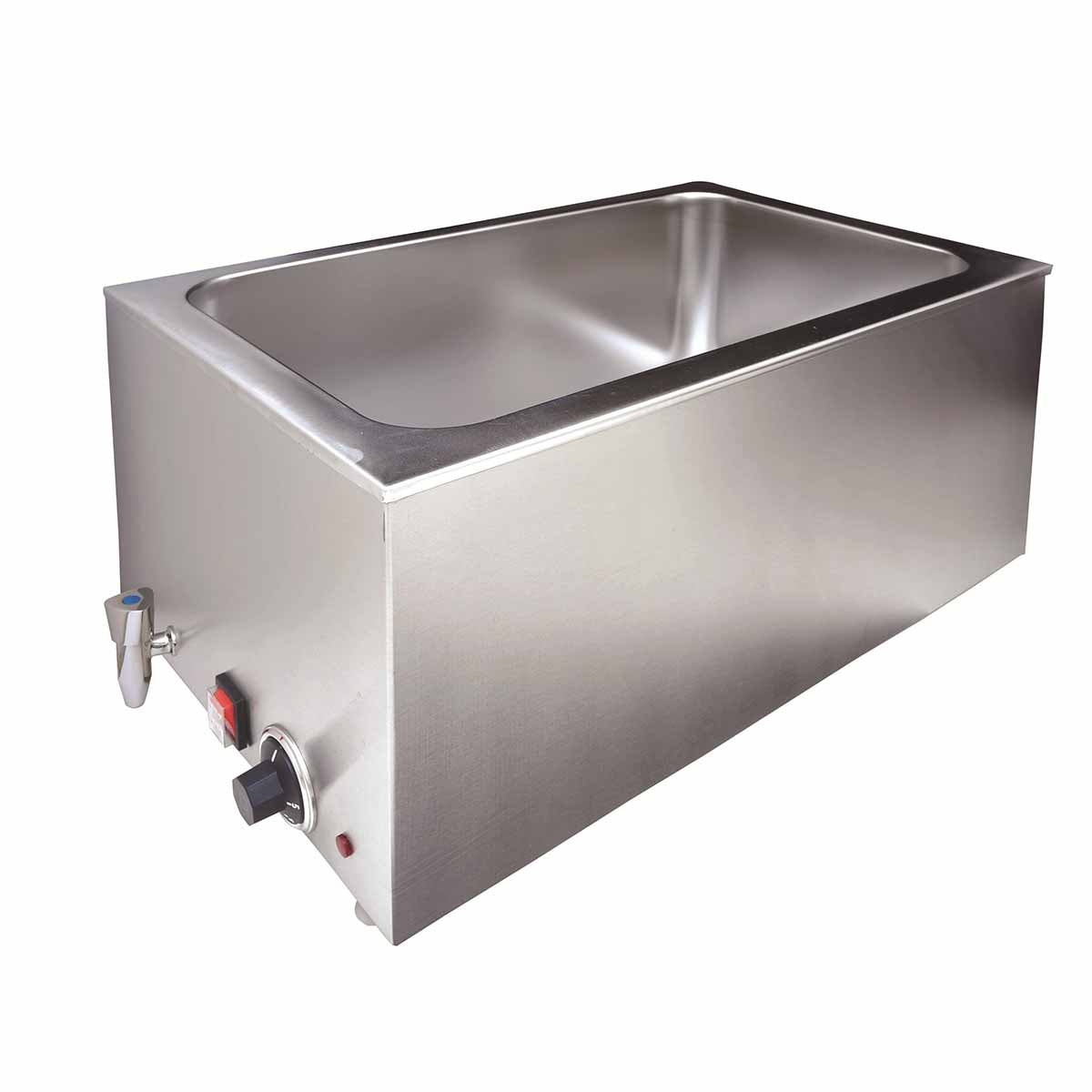 Vaiotec EASYLINE Bain-Marie mit Ablasshahn GN1/1, 338 x 600 mm