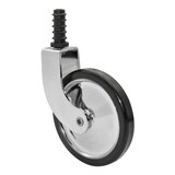 thumbnail of WAGNER Teewagenrolle DESIGN - Durchmesser Ø 75 mm, schwarz/chrom, Stift + Hülse Ø 11 mm, Tragkraft 35 kg - 01908401