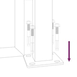 thumbnail of vidaXL Poort grasontwerp 105x130 cm cortenstaal
