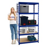 thumbnail of PROREGAL Mega Deal 3x Étagère charge lourde TIGER & 1x Etabli TIGER | 300kg par niveau | Bleu | Étagère de garage etabli de travail bricolage