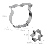 thumbnail of Relaxdays Ausstechformen 36er Set, ganzjährig, Keksausstecher, verschiedene Formen, Plätzchenformen, Edelstahl, silber
