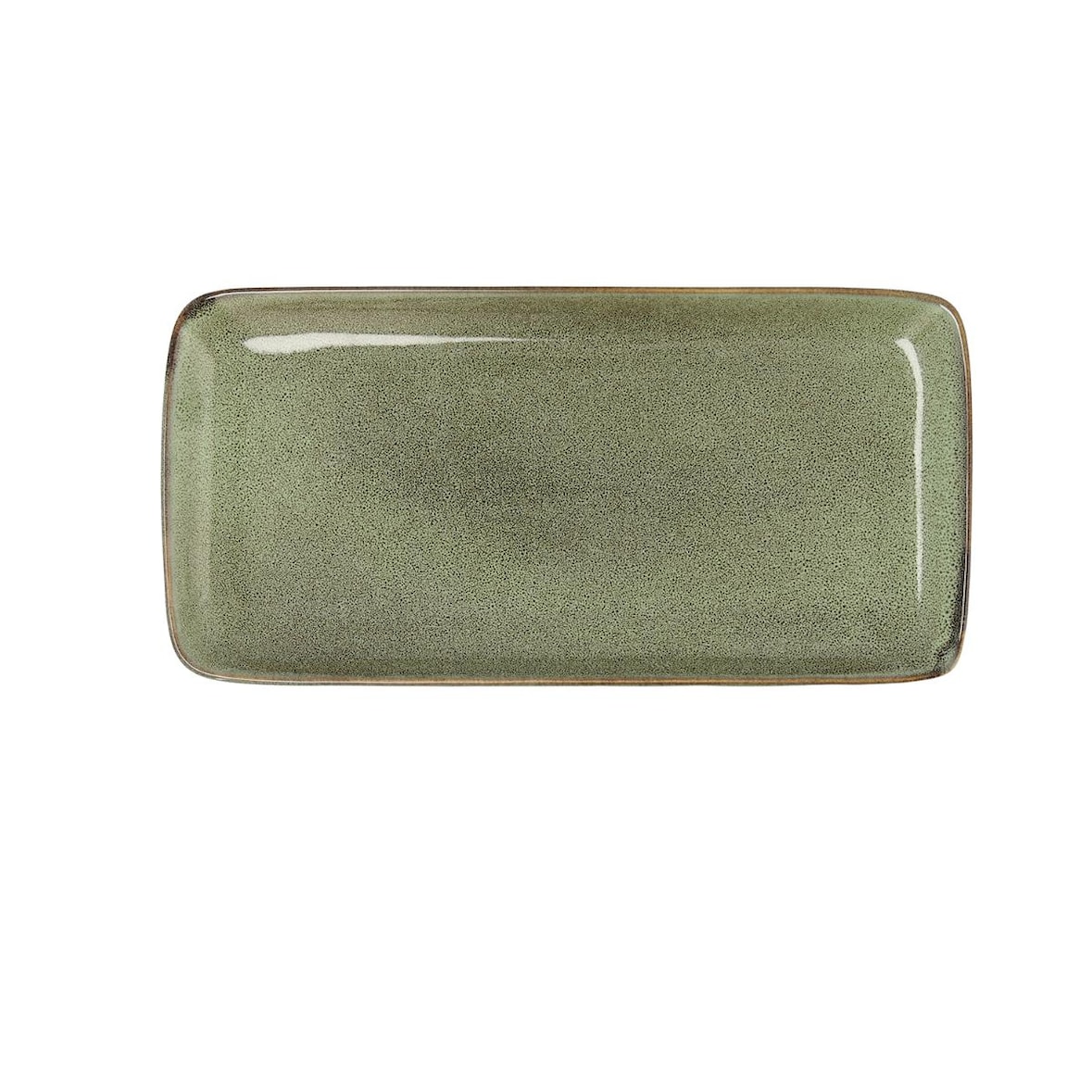 Bidasoa Ikonic Set van 6 Rechthoekige Serveerschalen, Groen, 28x14cm