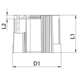 thumbnail of OBO Bettermann Rohrendtülle 129 TB M25 SW 2047952