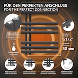 thumbnail of LuxeBath Elektrischer Badheizkörper Iron EM 600x1000mm Anthrazit mit Heizstab 300W Digital und Thermostat Handtuchheizkörper Handtuchwärmer