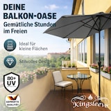 thumbnail of Kingsleeve Sonnenschirm halbrund 2,7m UV-Schutz 80+ Abdeckung anthrazit