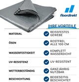thumbnail of Abdeckplane 80 g/m² (6 x 8 m, Silber) wasserdichte Plane mit Ösen - Gewebeplane Schutzplane