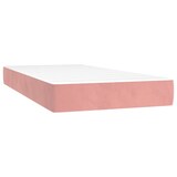 thumbnail of vidaXL Boxspringbett mit Matratze & LED Rosa 90x190 cm Samt