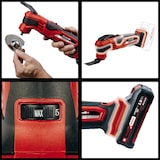 thumbnail of Einhell Akku-Multifunktionswerkzeug VARRITO Power X-Change solo + Starter Kit 2.5Ah Akku + Ladegerät