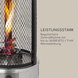 thumbnail of Goldflame Deluxe Terrassenheizstrahler 36.000BTU/11kW mobil Edelstahl Bronze-Metallic