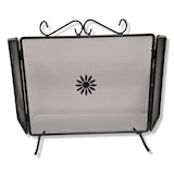 thumbnail of Parascintille schermo per camino caminetto in ferro battuto con ante laterali richiudibili