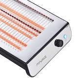 thumbnail of MyWave Tostador plano 3 resistencias. Color acero inoxidable. Tamaño: 42 x 30 x 9,1 cm. Modelo: MWTOS-PLA