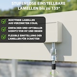 thumbnail of Weide Classic | Pergola Aluminium freistehend | 3 x 3,6 M | Lamellendach Ivory Sand