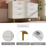 thumbnail of Merax Schubladenkommode Kommode mit 6 Schubladen, Weiß Sideboard Highboard für Schlafzimmer & alle Wohnräume