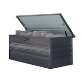 thumbnail of Graue Gartenbox aus verzinktem Stahl anthrazit 600L- SCATOLA