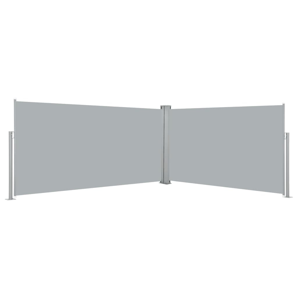 Helloshop26 - Tenda da sole laterale retrattile/schermo privacy per patio giardino terrazza balcone 160 x 600 cm grigio 02_0007100