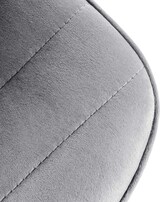 thumbnail of 2er Set Barhocker Lex Samt grau/chrom