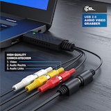 thumbnail of CSL Video Grabber USB Typ A, S-Video, Composite CVBS, Cinch zu USB 2.0 Typ A Stecker, USB Videograbber Audio Video Konverter, PAL NTSC, VHS zu DVD