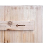 thumbnail of Wandregal HWC-D42, Wandpaneel Holzregal Regal mit Körben, Massivholz ~ weiß shabby, 70x40x10cm