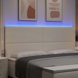 thumbnail of vidaXL LED Kopfteil mit LED-Lichtleisten Creme 200 cm Polyester
