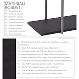 thumbnail of Prateleira BAR SHELF 115 cm CINZA PRETO com 2 prateleiras para copos e garrafas