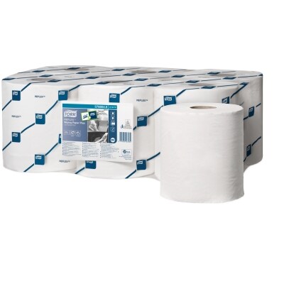 Tork Reflex Mehrzweck Papierwischtücher - weiß - M4 (1 Karton = 6 Rollen)