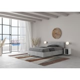 thumbnail of Letto una piazza e mezza contenitore 120x190 testata dritta con doghe cemento Ankel