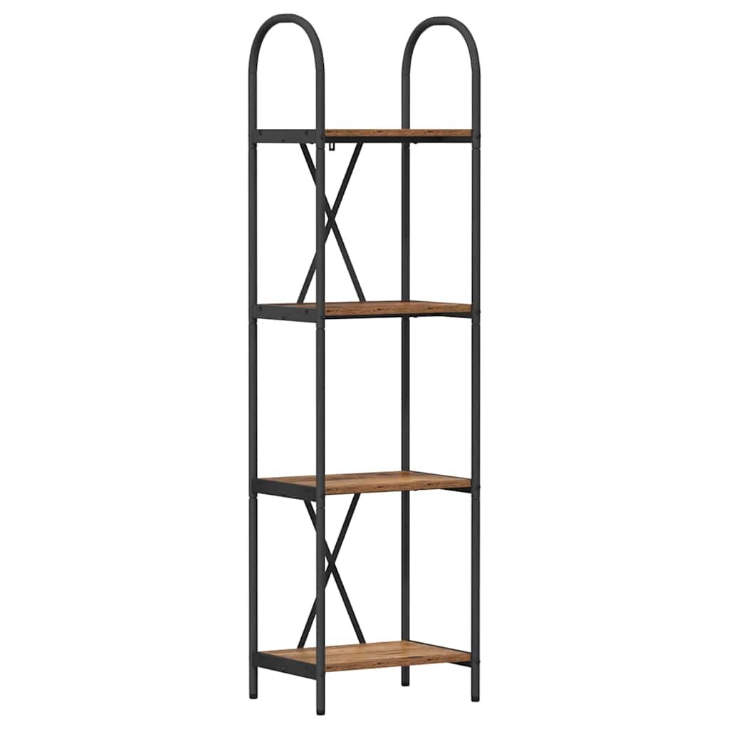 vidaXL Boekenkast Oud hout 40 x 30 x 146 cm Bewerkt hout