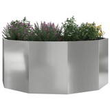 thumbnail of vidaXL Pflanzkübel Silber 120 x 120 x 50 cm Verzinkter Stahl