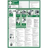 thumbnail of Aushang, Anleitung zur Ersten Hilfe - praxisbewährt - 410x595x1.5 mm Kunststoff