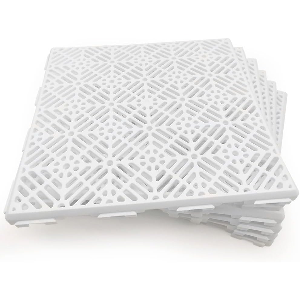 Confezione da 100 Piastrelle Ventilate Antiumidità 30x30x1,5cm - Bianco - Speciale per l'ospitalità: celle frigorifere, bar, zone umide