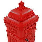 thumbnail of Helloshop26 - Buzón vintage de aluminio inoxidable color rojo 02_0041556
