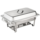 thumbnail of Speisewärmer Chafing Dish Set Basic GN 1/1 | rechteckig 61x36x32cm | Volumen 9 Liter | Silber Edelstahl | Buffet Catering Rechaud Gastronomie Wärmebeh