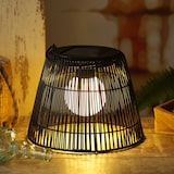 thumbnail of LED Solar Laterne Hängeleuchte in Rattanoptik Solarleuchte schwarz