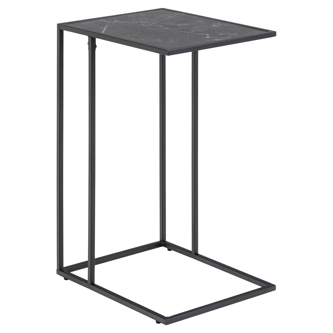 Infinity Ecktisch Marmor Dekor schwarz.